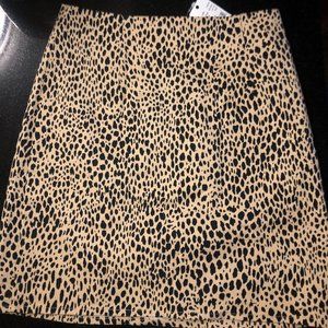 Brandy Melville Leopard Print Skirt